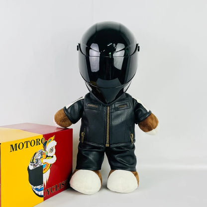 Motorcycle Bear Helmet Decor