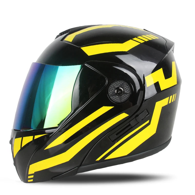 Racing Motobiker Flip-Up Helmet 