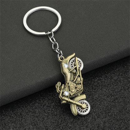 Vintage Motorcycle Keychain 
