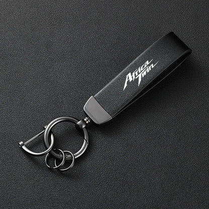 Africa Twin Leather Keychain 