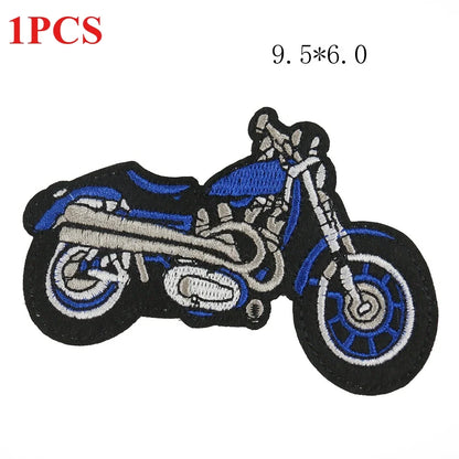 Retro Motorcycle Patches for Vest