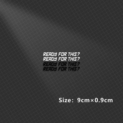 Ready to Race Motorbike Sticker 