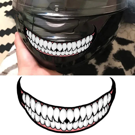 Smile Evil Sticker Helmet