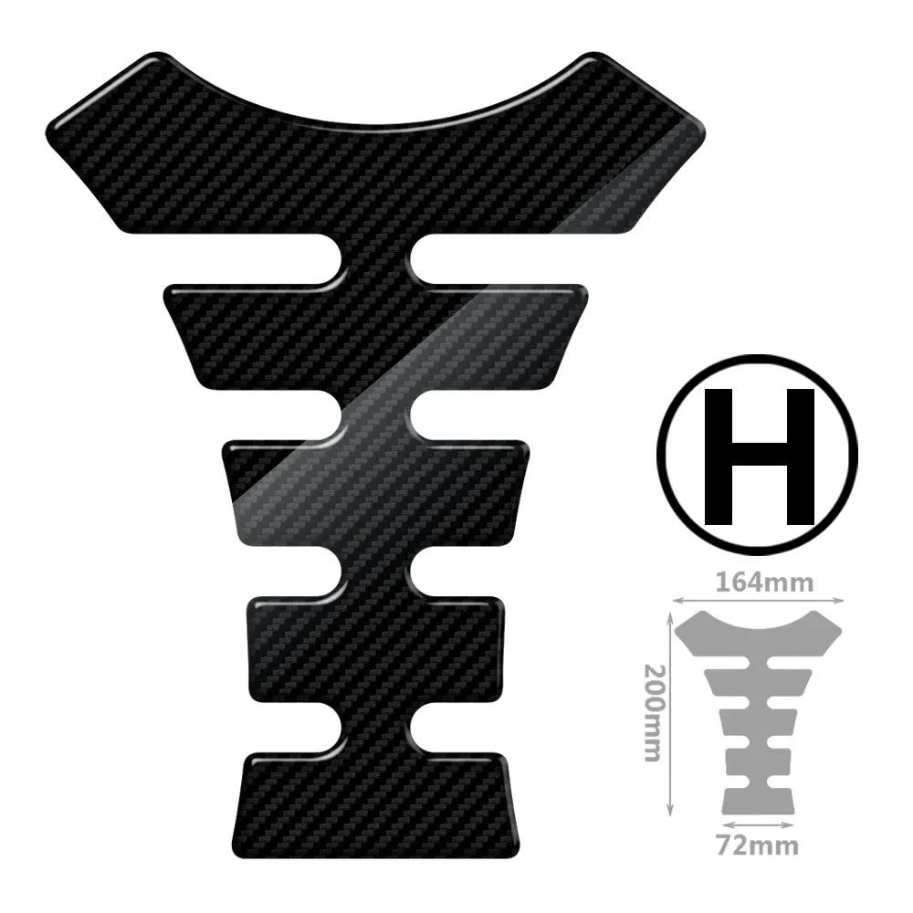 Carbon Motorcycle Tank Pad Protection