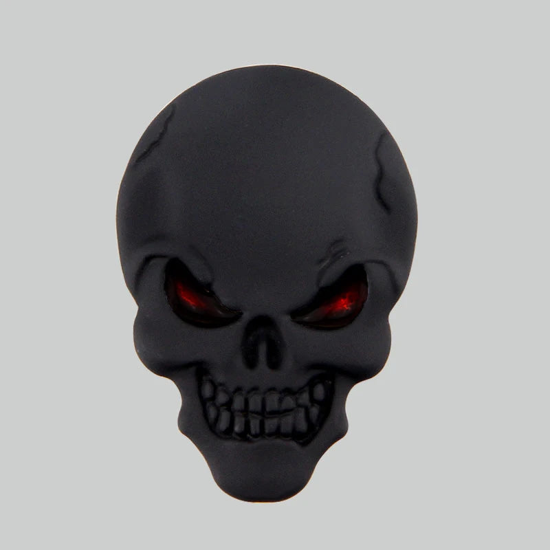 3D Metal Skull Sticker – Decorative Personality Badge for Car & Motorcycle