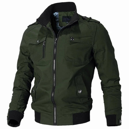 Autumn Bomber Jacket Men 