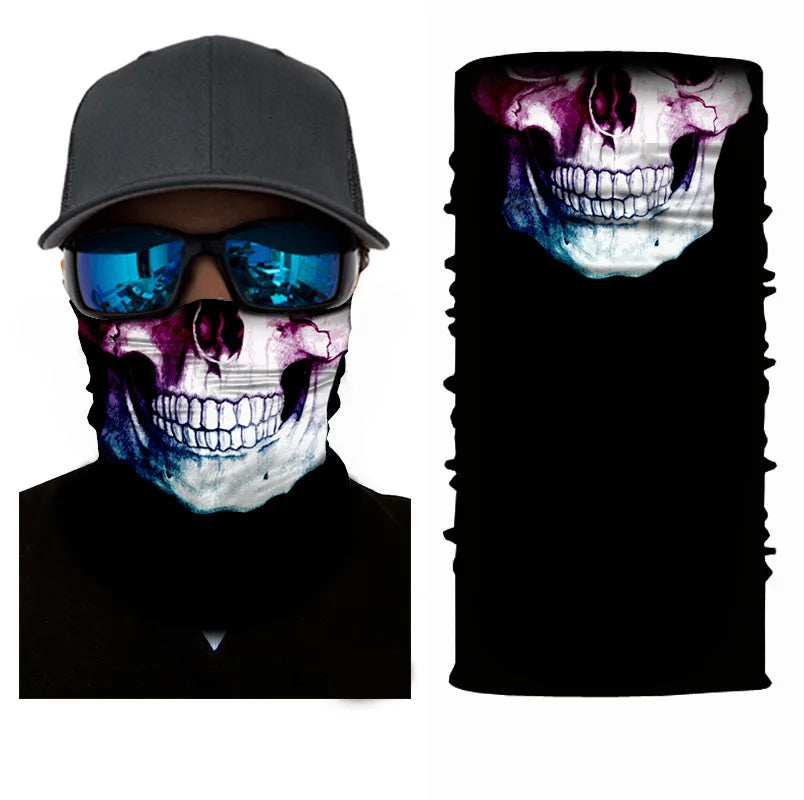 3D Ghost Skull Bandana 