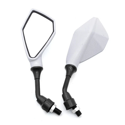 กระจกมองหลังรถจักรยานยนต์มุมกว้างปรับได้ – คู่แบบอเนกประสงค์พร้อมสกรู 10mm