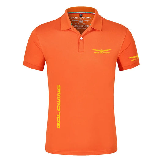 เสื้อโปโลมอเตอร์ไซค์ — เสื้อยืดลำลองแขนสั้นผ้าฝ้ายผสมโพลีเอสเตอร์สำหรับผู้ขับขี่