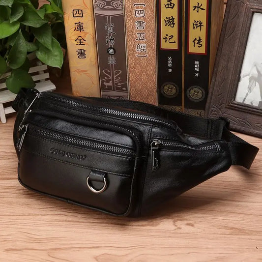 Genuine Leather Waist Pack Bag 