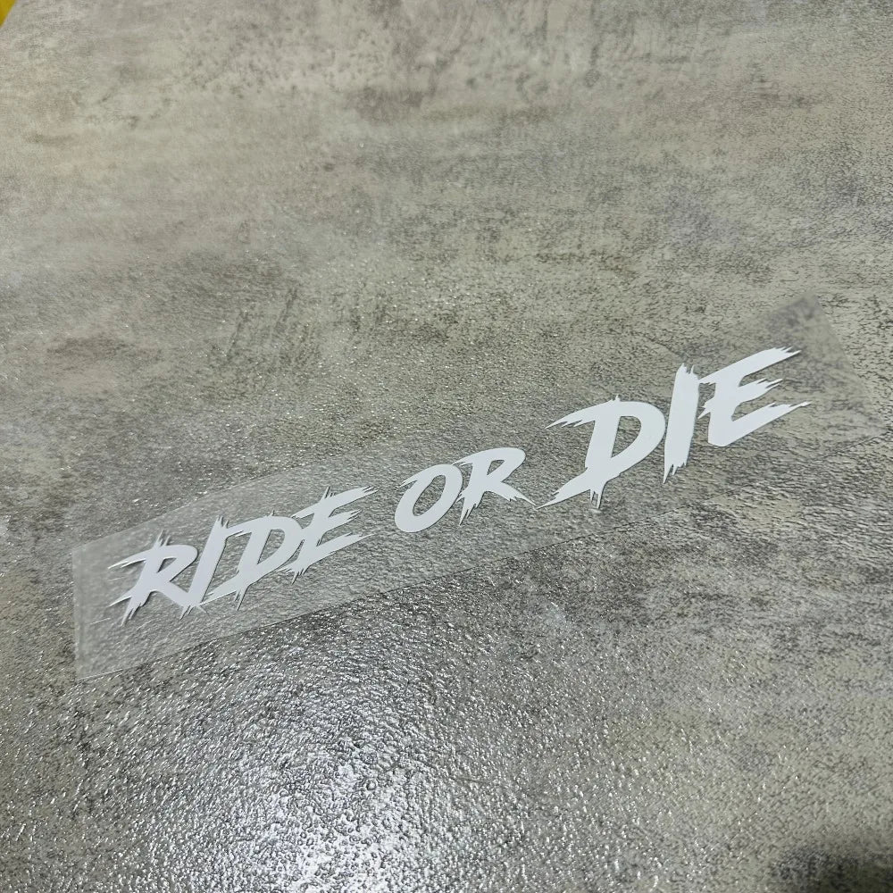 สติ๊กเกอร์ติดหมวกกันน็อค Ride or Die