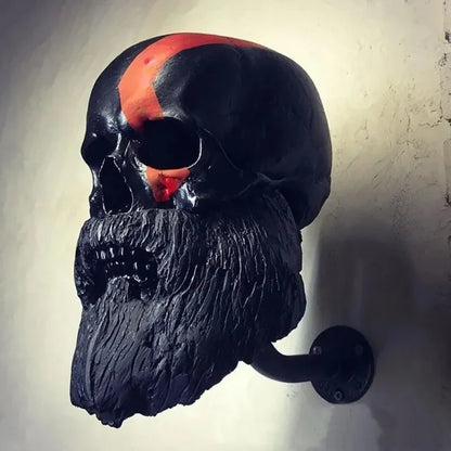 Skull Helmet Holder Wall Decor 