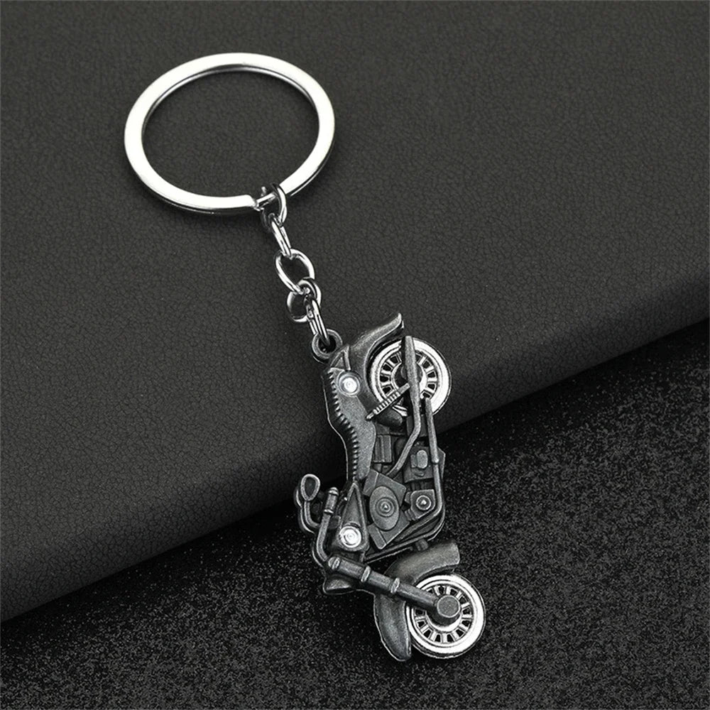 Motorcycle Keychain Metal 