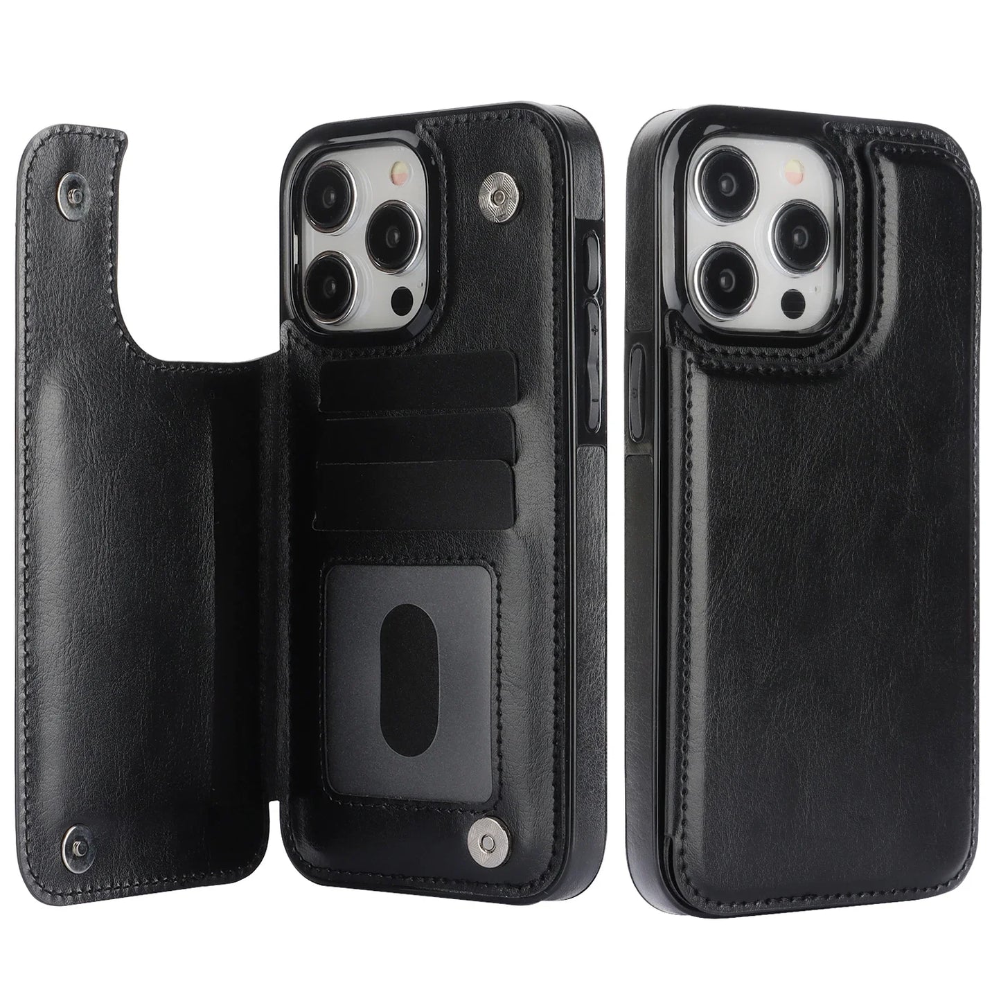 Leather Wallet iPhone Case 