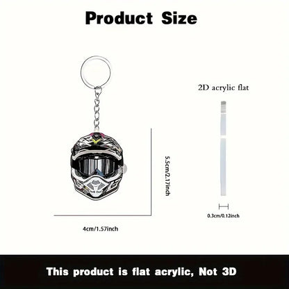 Helmet 2D Keychain 