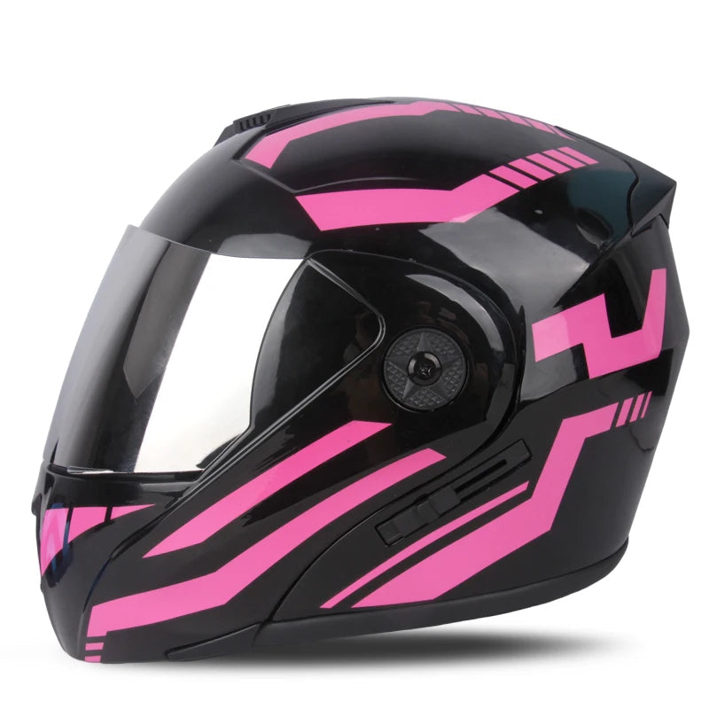 Racing Motobiker Flip-Up Helmet 