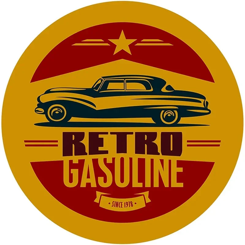 Conjunto de letreros de garaje vintage