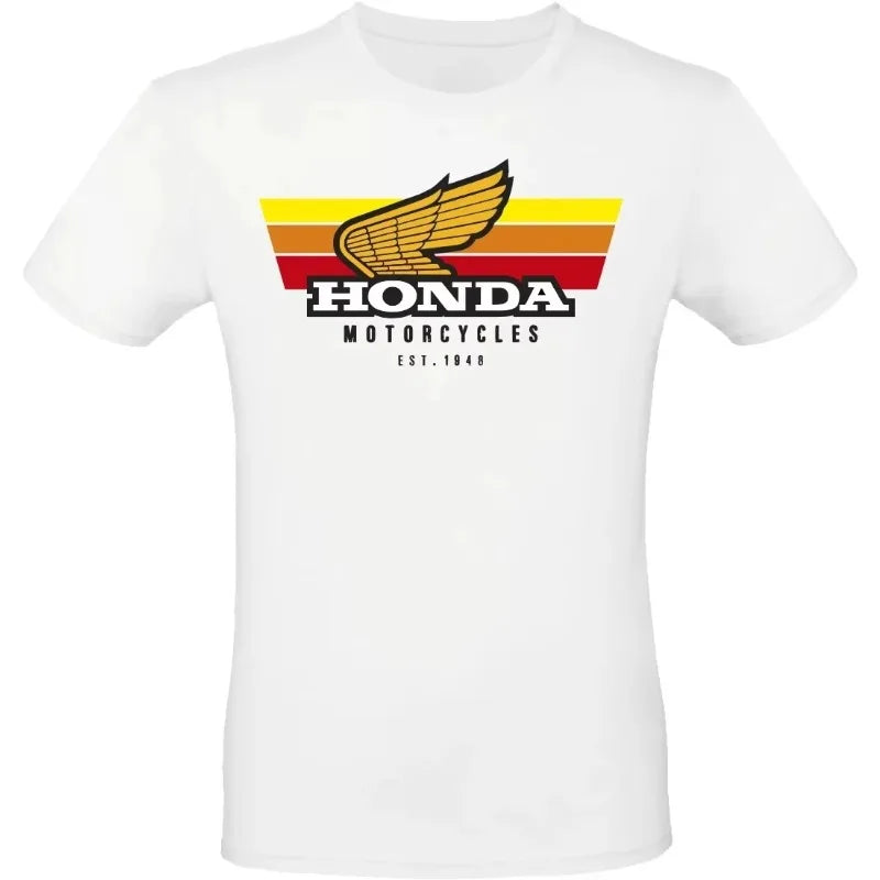 เสื้อยืดกราฟิกมอเตอร์ไซค์วินเทจ