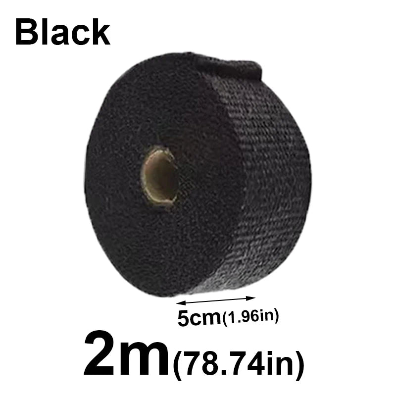 Motorcycle Exhaust Thermal Tape – Header Wrap Glass Fiber 1/2M
