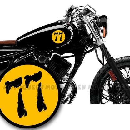 Decalcomanie per numeri di corse motociclistiche