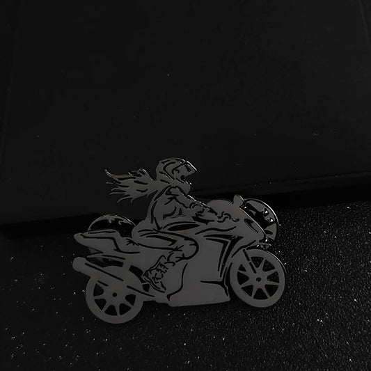 Women's Motorcyclist Chest Pin 