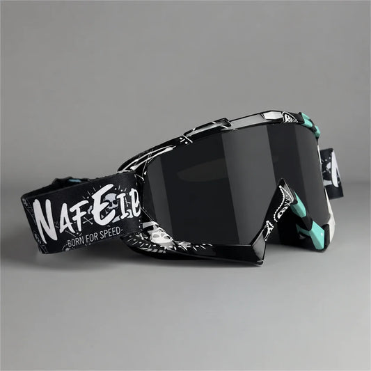 Lunettes de moto rétro MX – Lunettes tout-terrain pour conduite nocturne avec protection UV