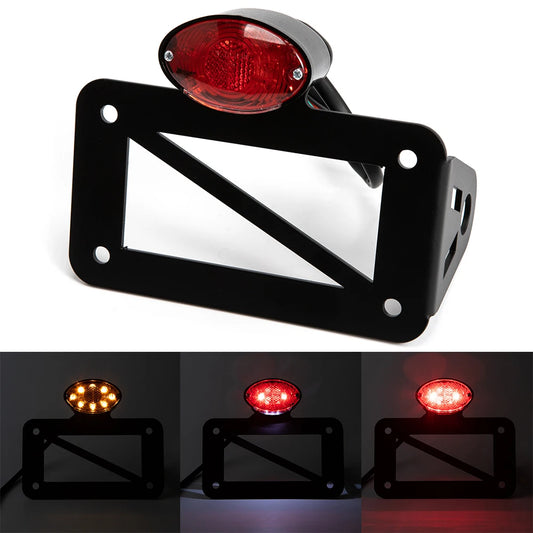 Universal Motorcycle License Plate Holder with LED 