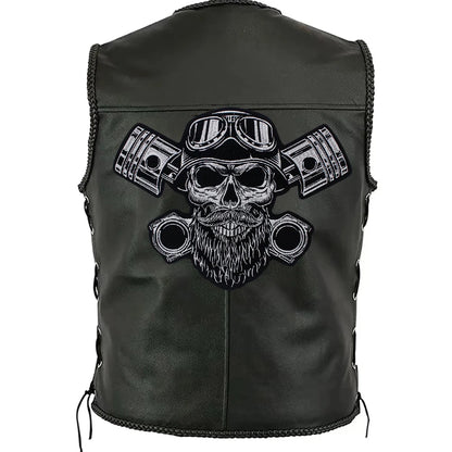 Letter Punk Skull Patch
