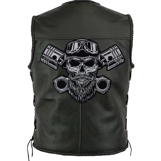 Letter Punk Skull Patch