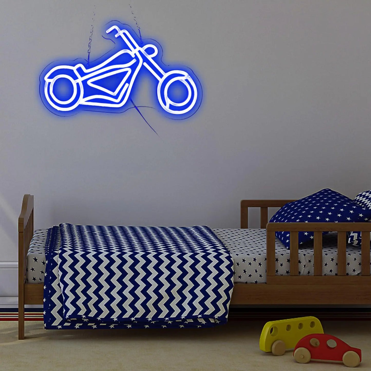 ป้ายนีออนรถจักรยานยนต์ – ไฟอะคริลิก LED ปรับหรี่ได้สำหรับบาร์ ห้องพักผ่อนส่วนตัว และตกแต่งผนัง