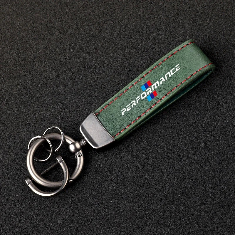M Performance Leather Keychain 