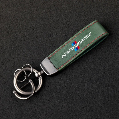 M Performance Leather Keychain 