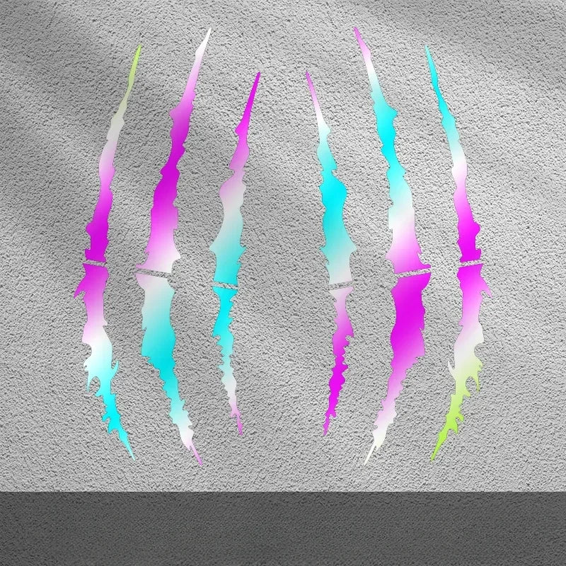3D Claw Scratch Decal Stickers 