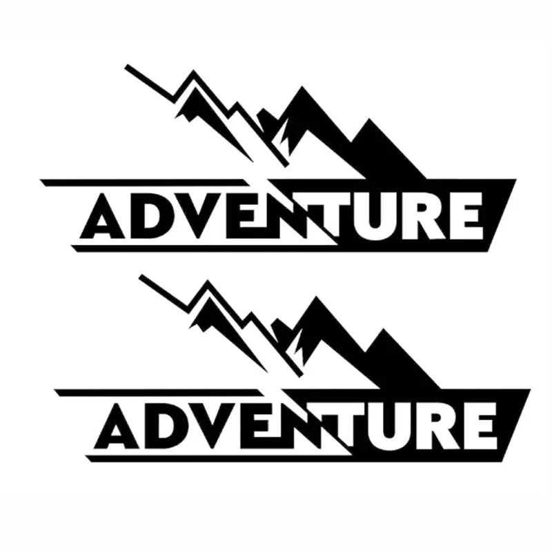 Adventure Mountain Decal Set BW