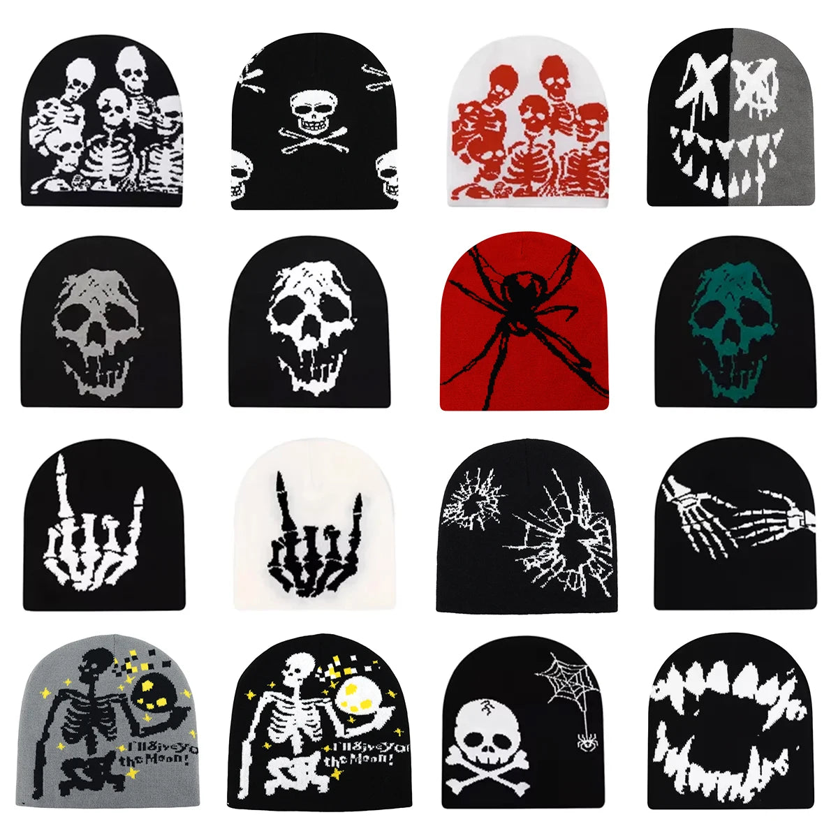 Skull Beanie Motorcyclist 