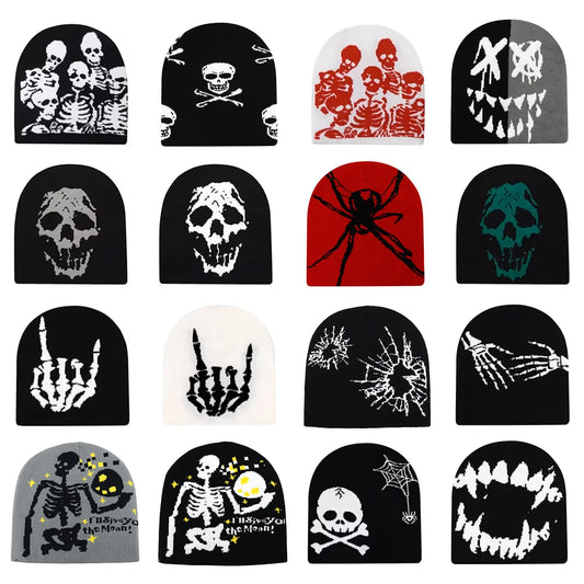 Skull Beanie Motorcyclist 