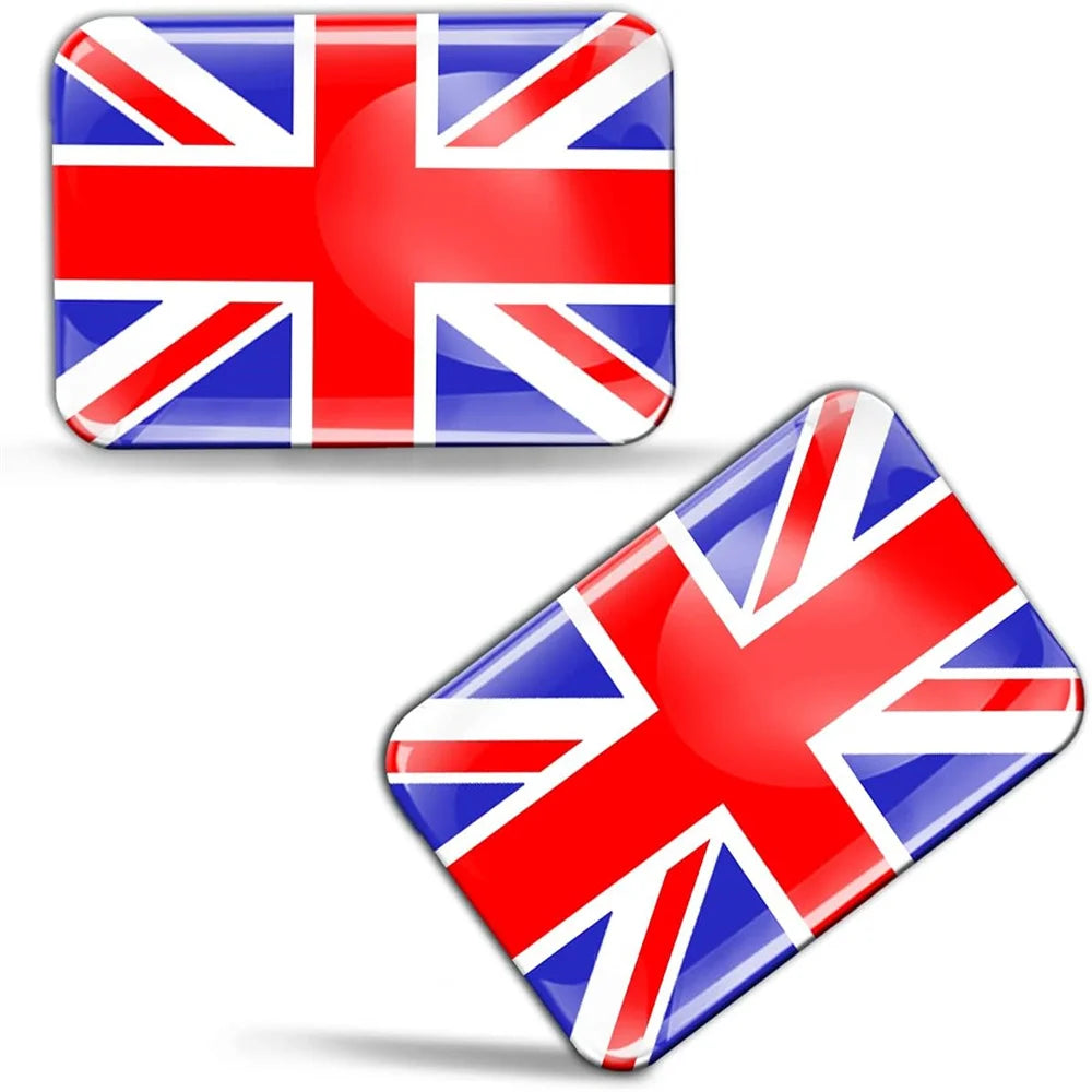 Union Jack Flag Resin Decals