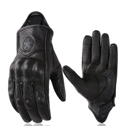 Men’s Leather Motorcycle Gloves 