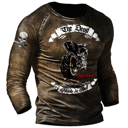 Vintage Motorcycle Long Sleeve Shirts 