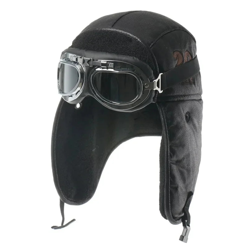 Bomber Hat with Goggles 