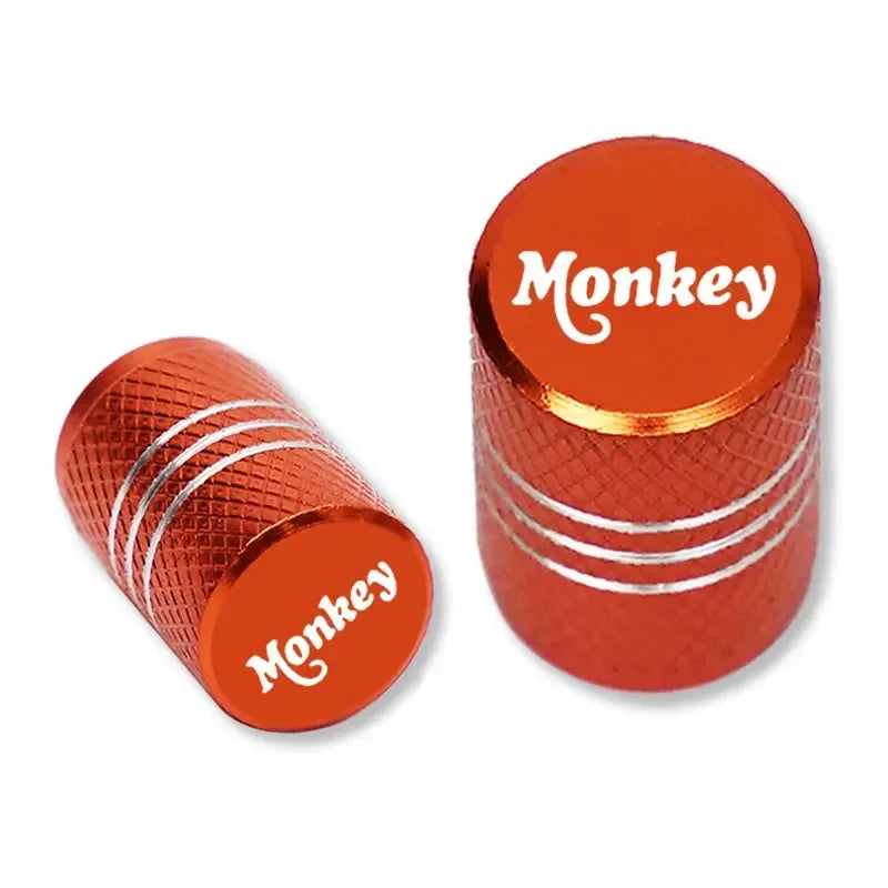 Monkey Motorcycle Valve Caps 