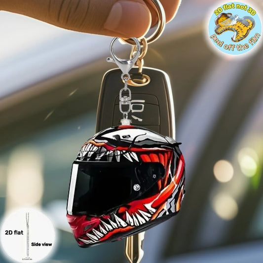 Monster Helmet Keychain