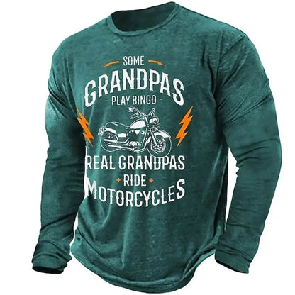 Motorcycle Vintage Long Sleeve Shirt 