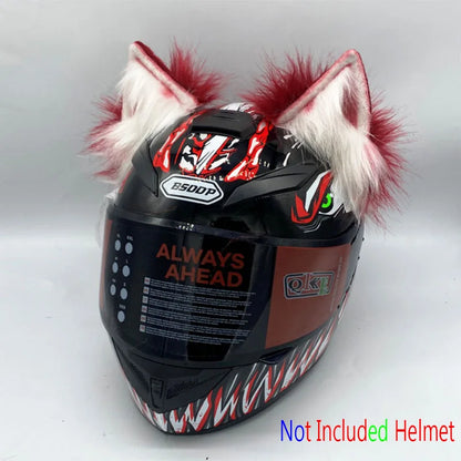 Décor de casque en peluche oreilles 