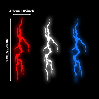 Reflective Lightning Helmet Sticker