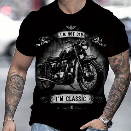 Retro Classic Motorcycle T-Shirt 