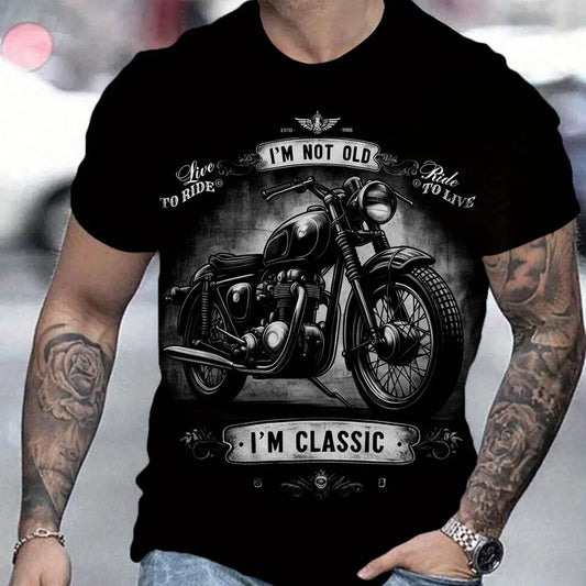 Retro Classic Motorcycle T-Shirt 