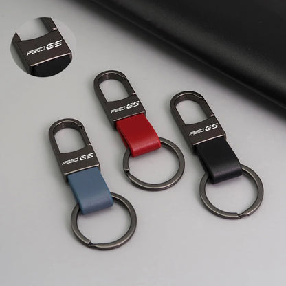 F850 GS Leather Keyring 