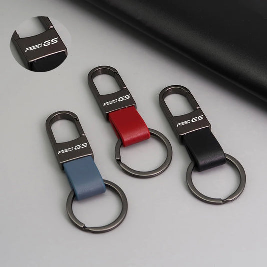 F850 GS Leather Keyring 