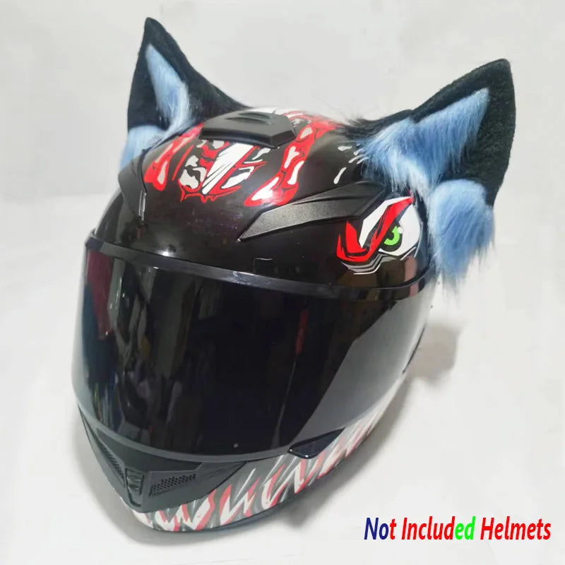 Décor de casque en peluche oreilles 